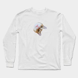 head of  red cat Long Sleeve T-Shirt